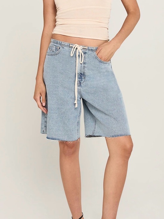 Unpublished Pants - Unpublished DANI Mini Waistband Jort in Berlin